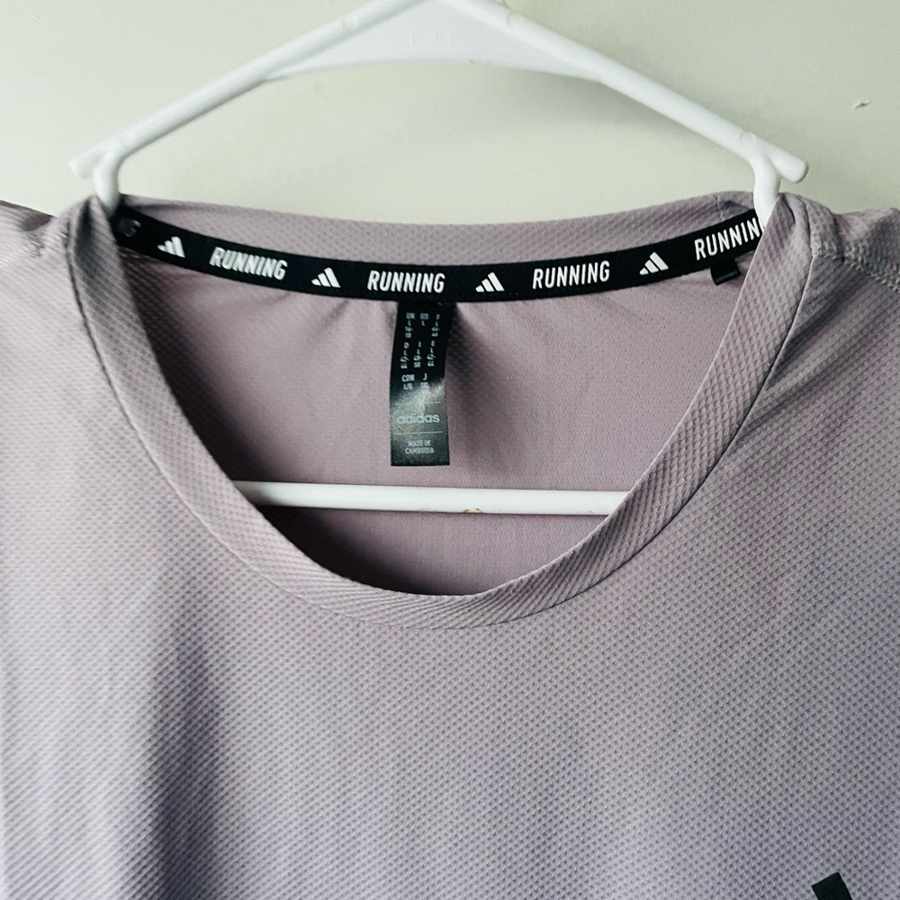 Adidas Light Purple Long Sleeve Top - Picture 4 of 7